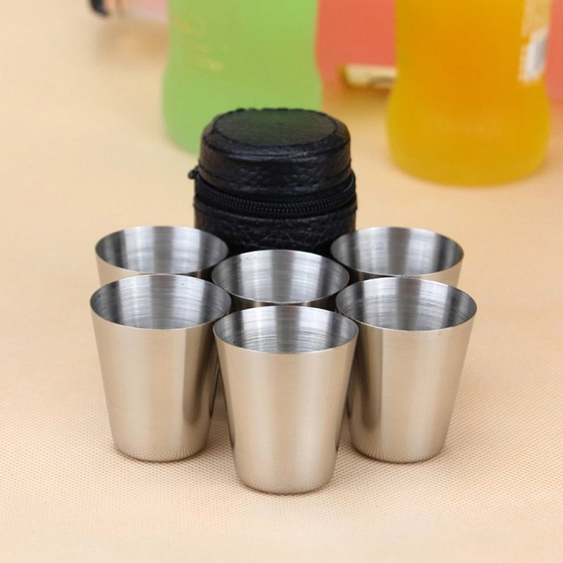 Espresso Shot Glass - 4/6 шт. чашки из нержавеющей стали,