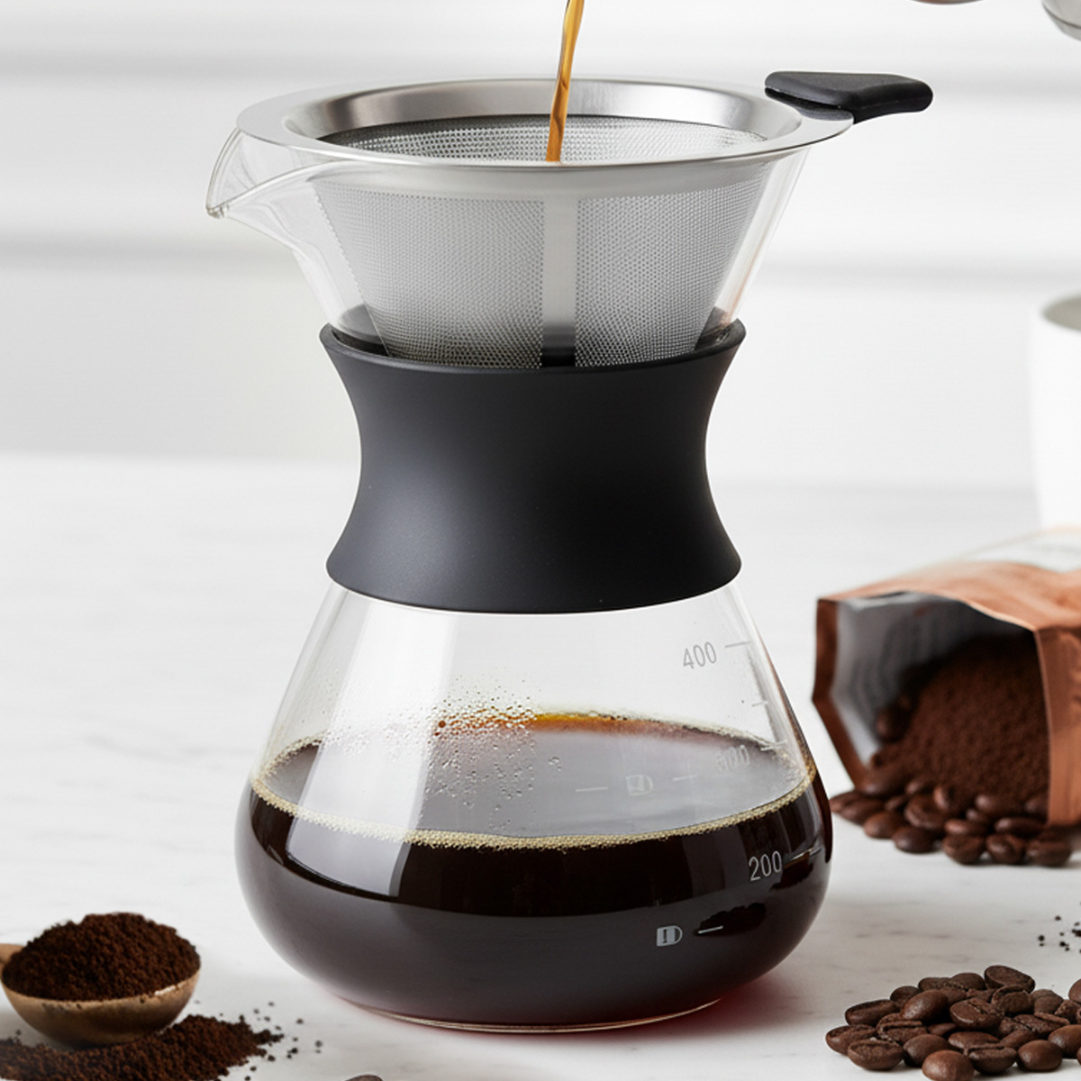 Coffee Equipment Pour Over - Кофеварка Leeseph Glass Pour Over с