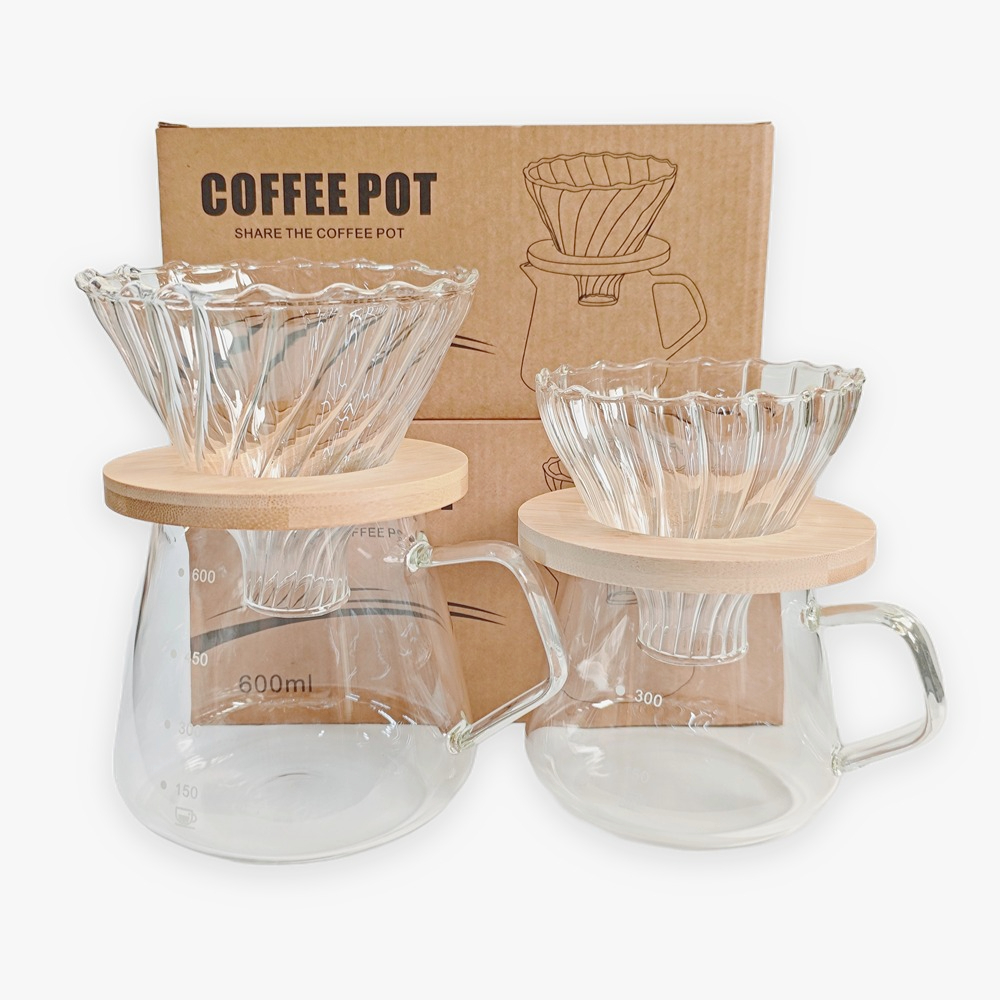 Coffee Equipment Pour Over - Набор кофеварки Punana 600 мл, стеклянный