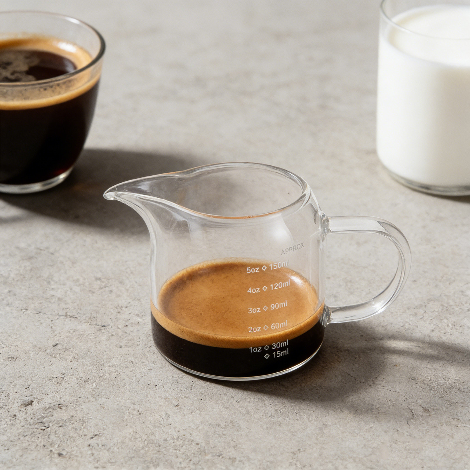 Стеклянная мерная чашка 150 мл – обзор и цена Espresso Shot Glass