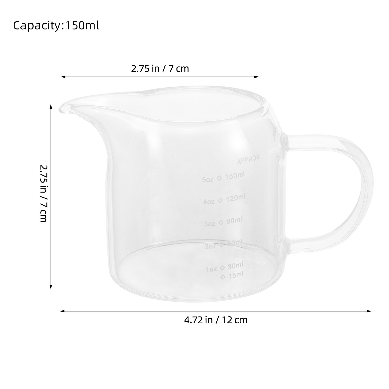 Стеклянная мерная чашка 150 мл – обзор и цена Espresso Shot Glass