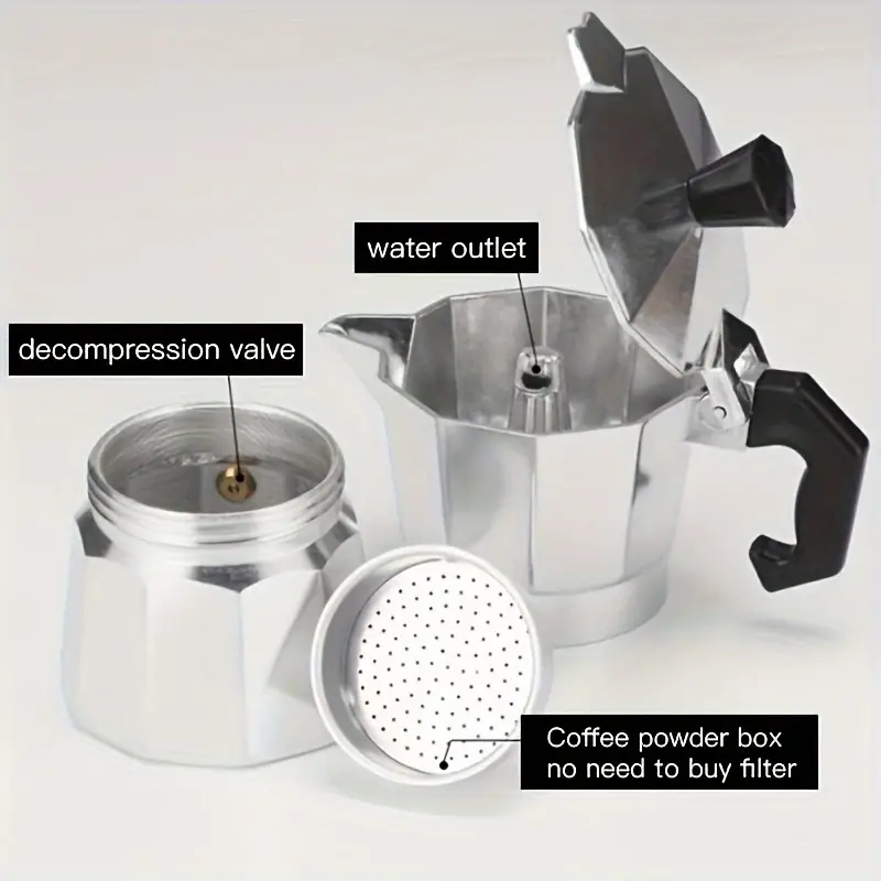 Классическая алюминиевая мока- – обзор и цена Coffee Equipment For Camping