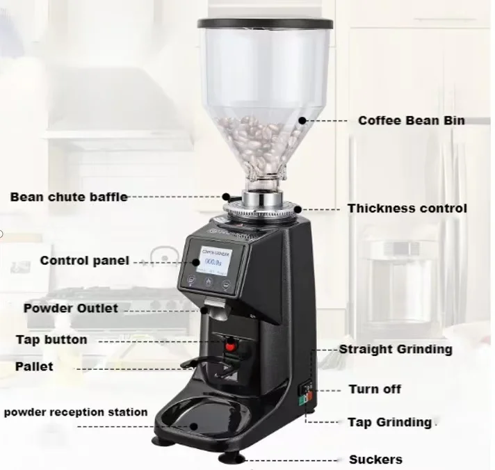 Коммерческая автоматическая ко – обзор и цена Coffee Grinder Burr Flat