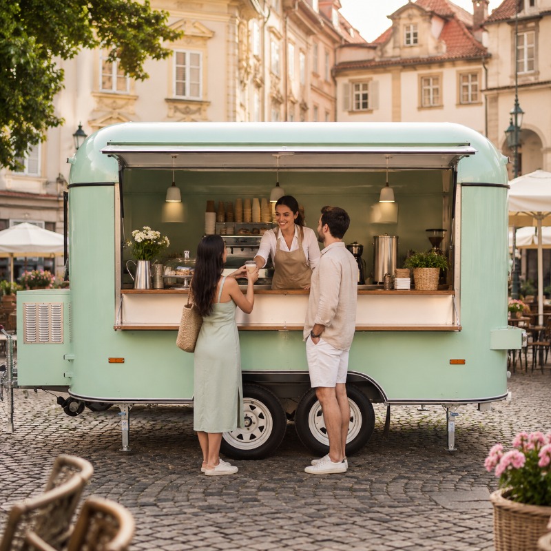 Мобильный фудтрак с кухней для – обзор и цена Coffee Van Equipment